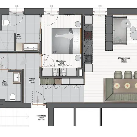 Appartement Glücksvogel *